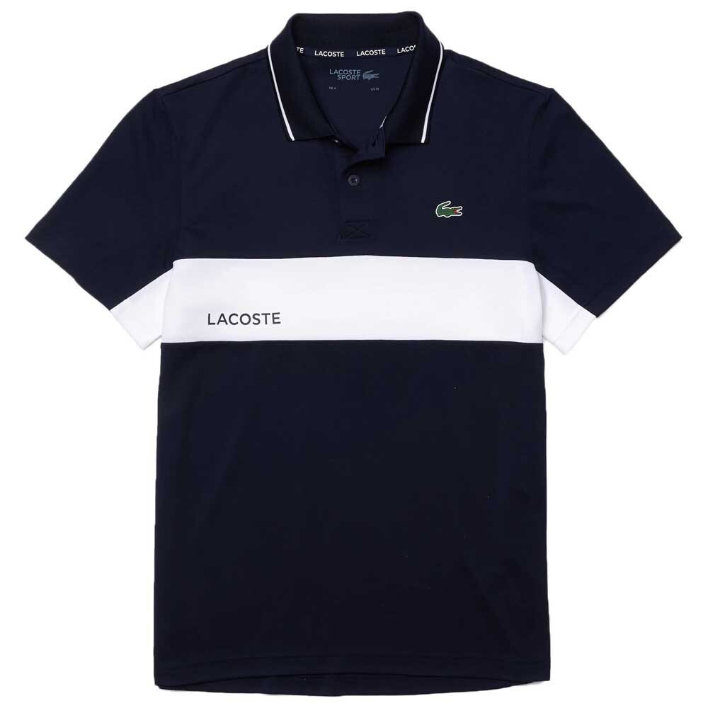 

Поло с коротким рукавом Lacoste Sport ColorBlock Breathable, синий