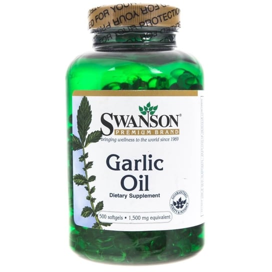 биологически активная добавка solgar garlic oil perles 100 шт Биологически активная добавка Swanson, Garlic Oil 3 мг, 500 капсул