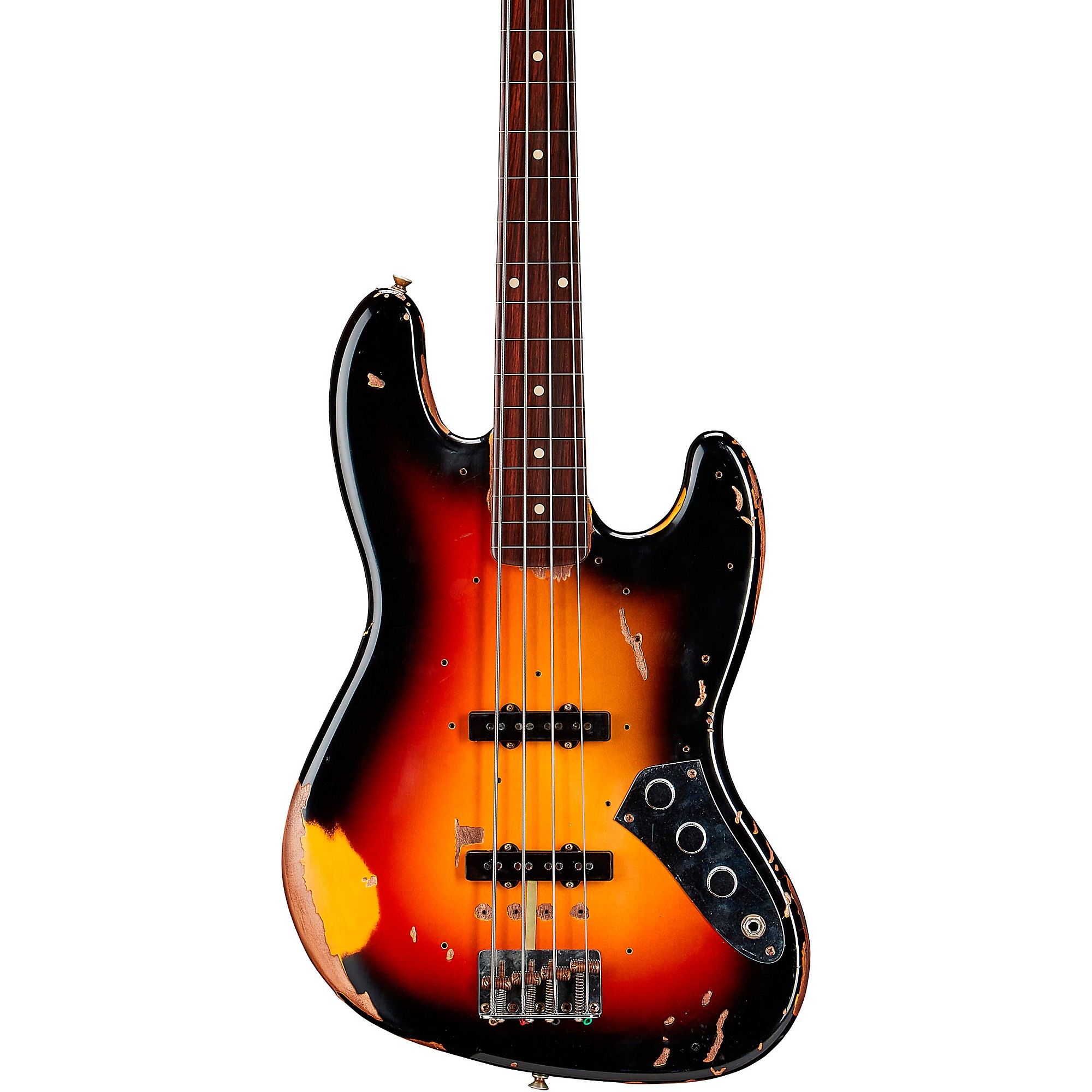 Fender Custom Shop Jaco Pastorius Tribute Relic Jazz Bass 3-цветный Sunburst