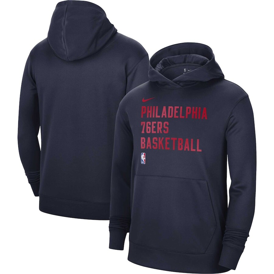 

Пуловер с капюшоном Nike Philadelphia 76Ers, нави