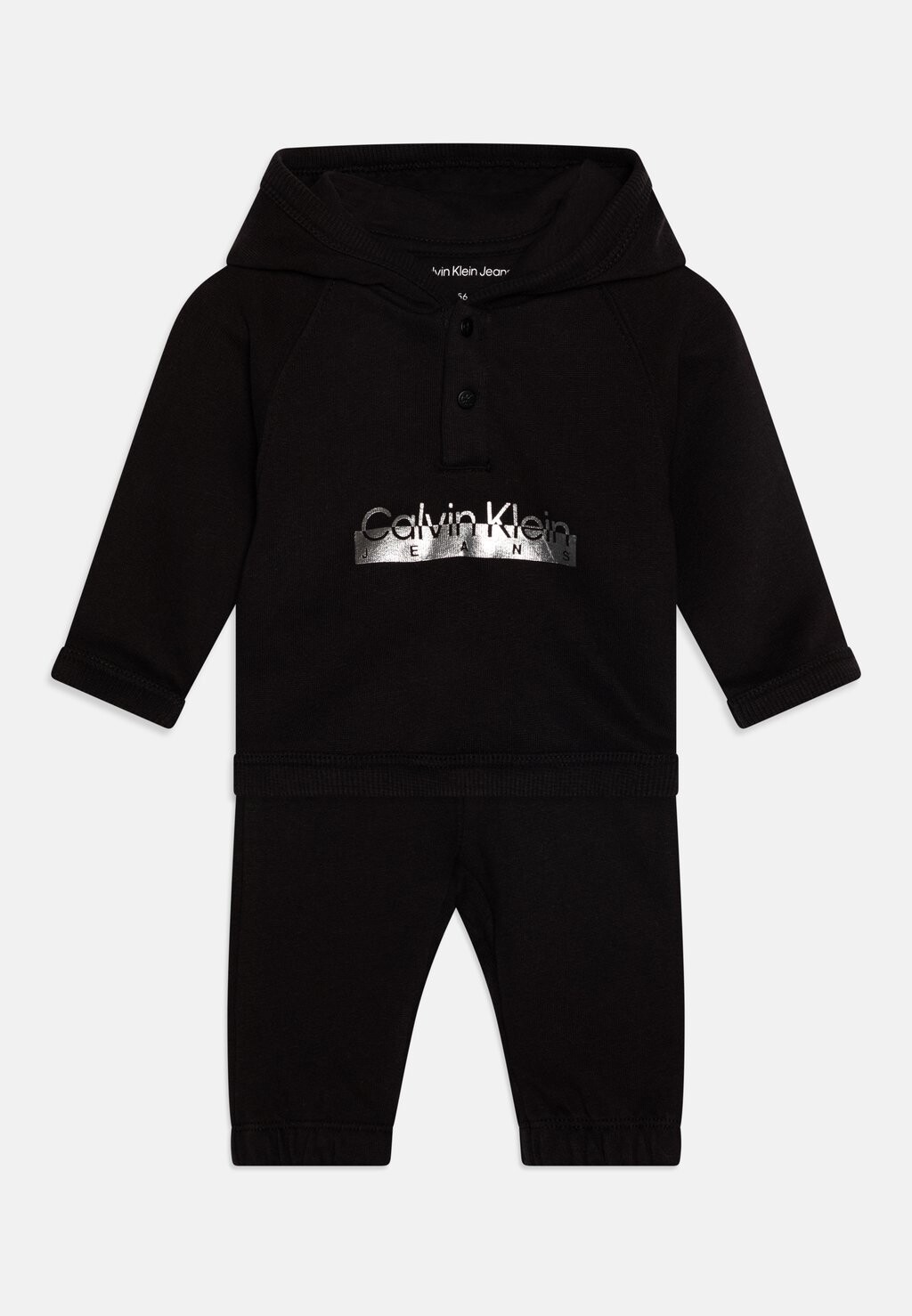 

Спортивный костюм BABY METALLIC HERO LOGO HOODIE UNISEX SET Calvin Klein Jeans, цвет black