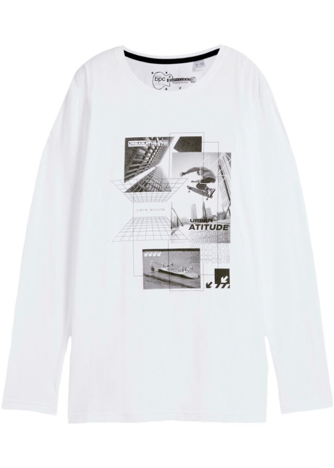 

Рубашка для мальчика с длинными рукавами Bpc Bonprix Collection, белый
