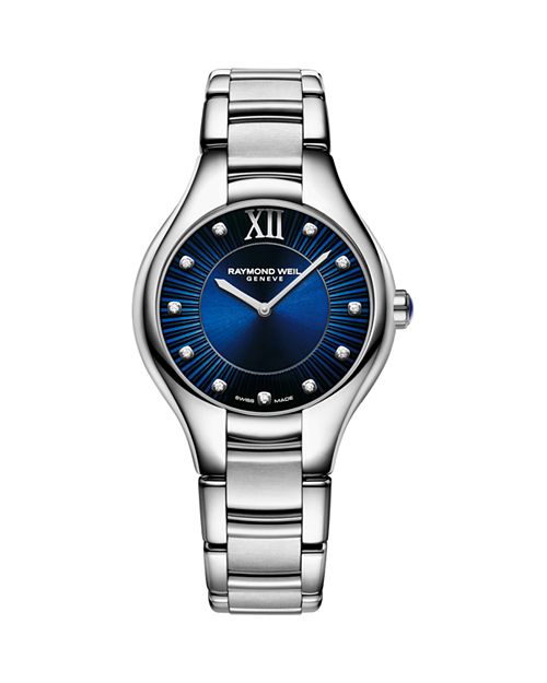 

Часы Noemia с бриллиантовым циферблатом, 32 мм Raymond Weil, цвет Blue