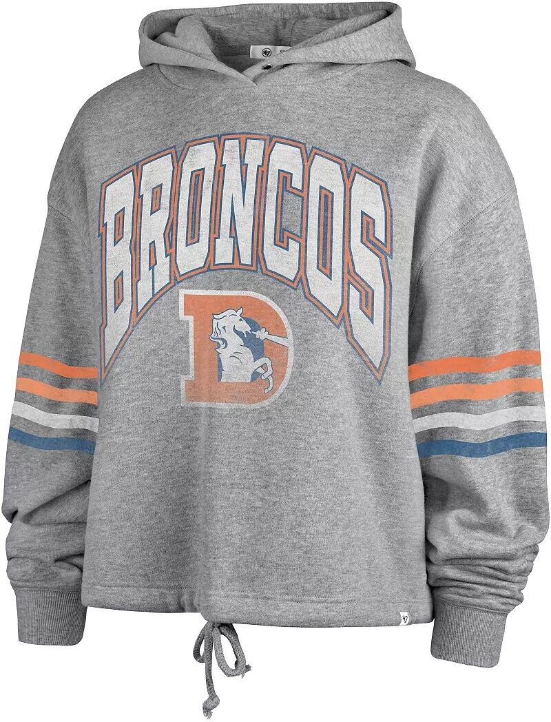 

Женская серая худи '47 Denver Broncos Upland Upland