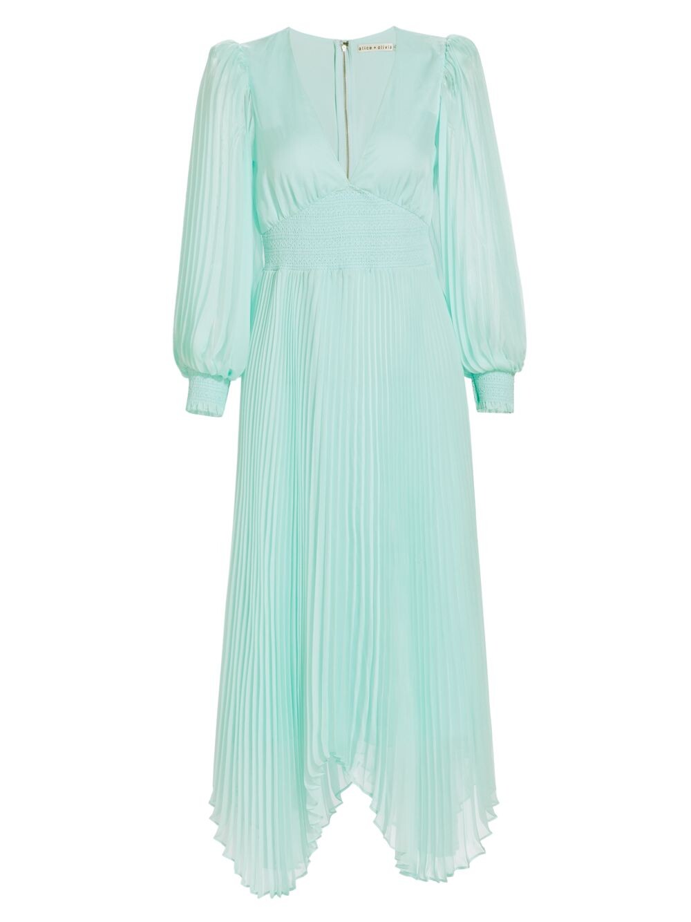 

плиссированное платье миди Sion Alice + Olivia
