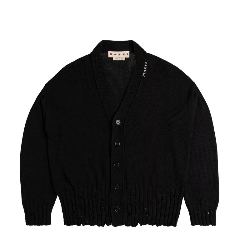 

Кардиган Dishevelled Cotton Cardigan Marni, черный