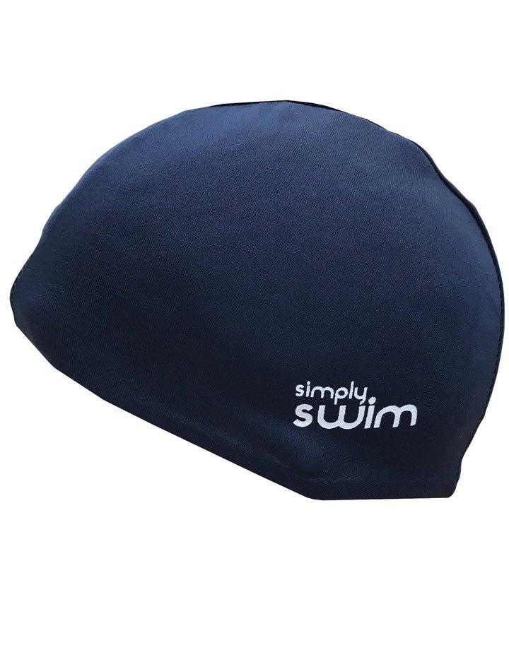Шапочка для плавания из полиэстера – однотонные цвета Simply Swim, синий шапочки для плавания женская шапочка для плавания с короткими волосами детская шапочка для плавания эластичная шапочка для плавания шап