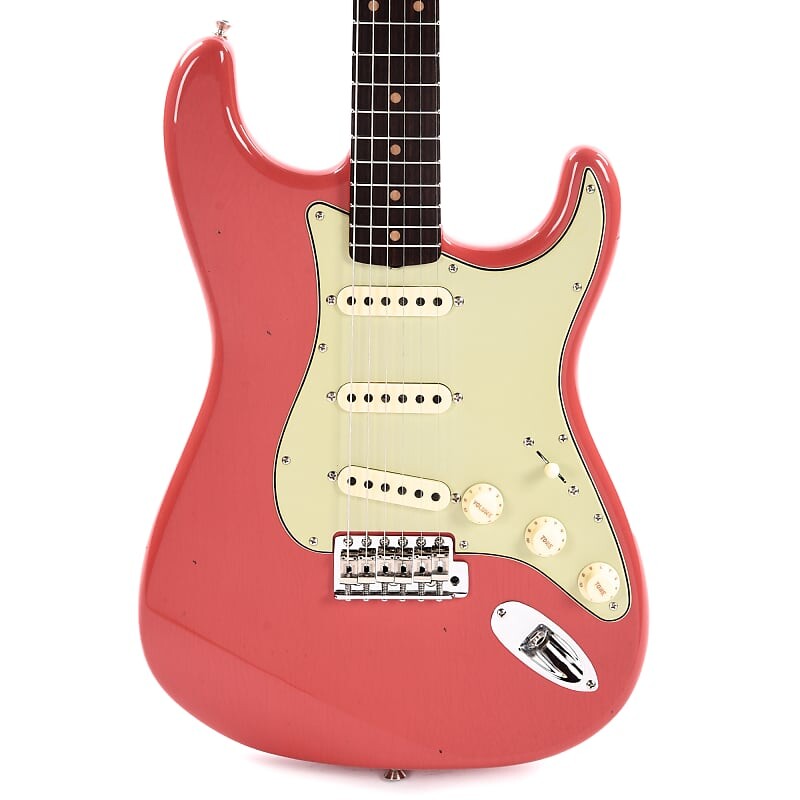 

Электрогитара Fender Custom Shop 1960 Stratocaster "Chicago Special" Journeyman Relic Faded Fiesta Red