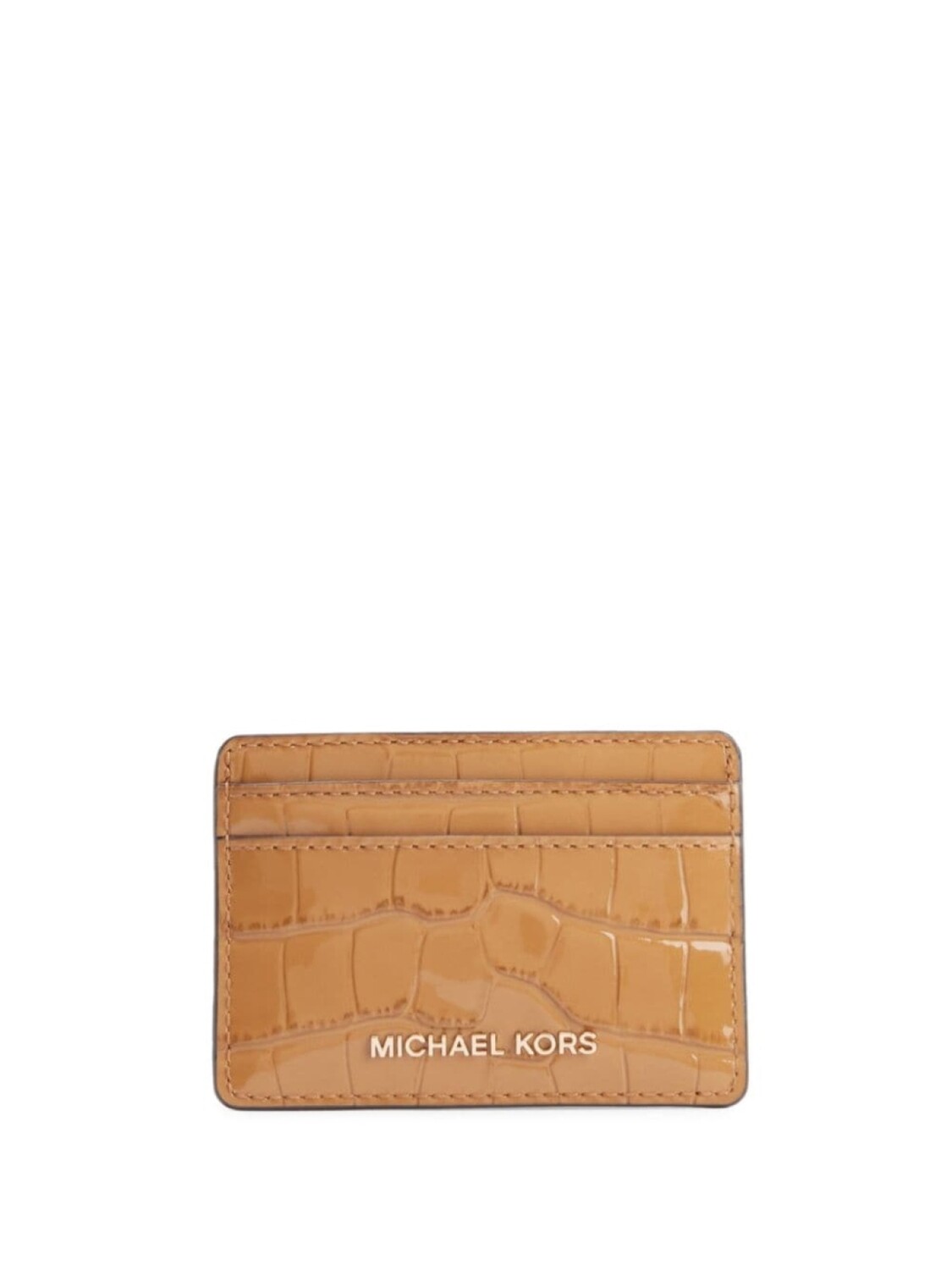 

Маленький футляр для карт Michael Kors Jet Set с эффектом крокодиловой кожи, серый