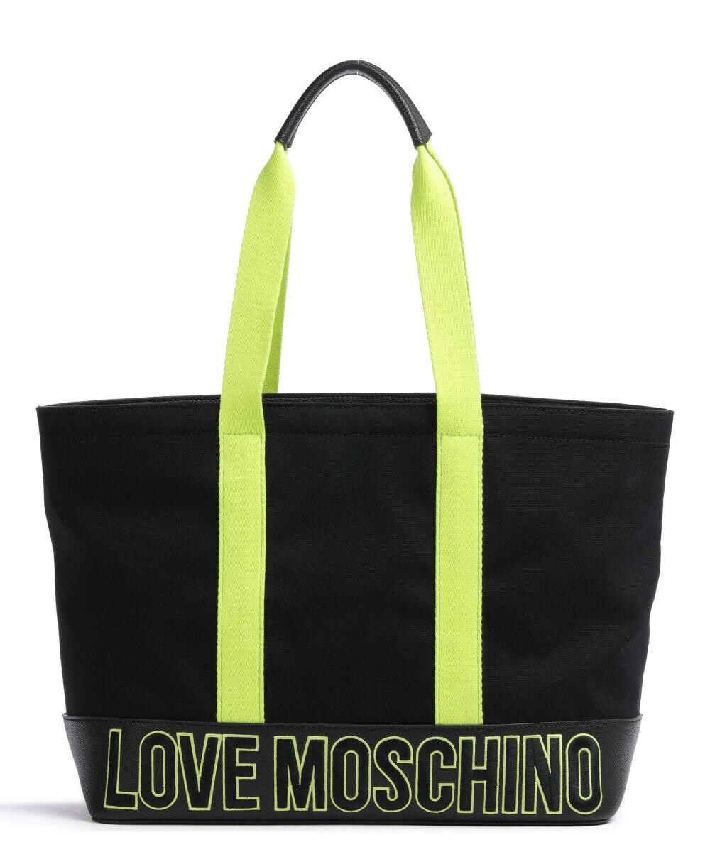 

Шоппер Free Time хлопок, искусственная кожа Love Moschino, черный