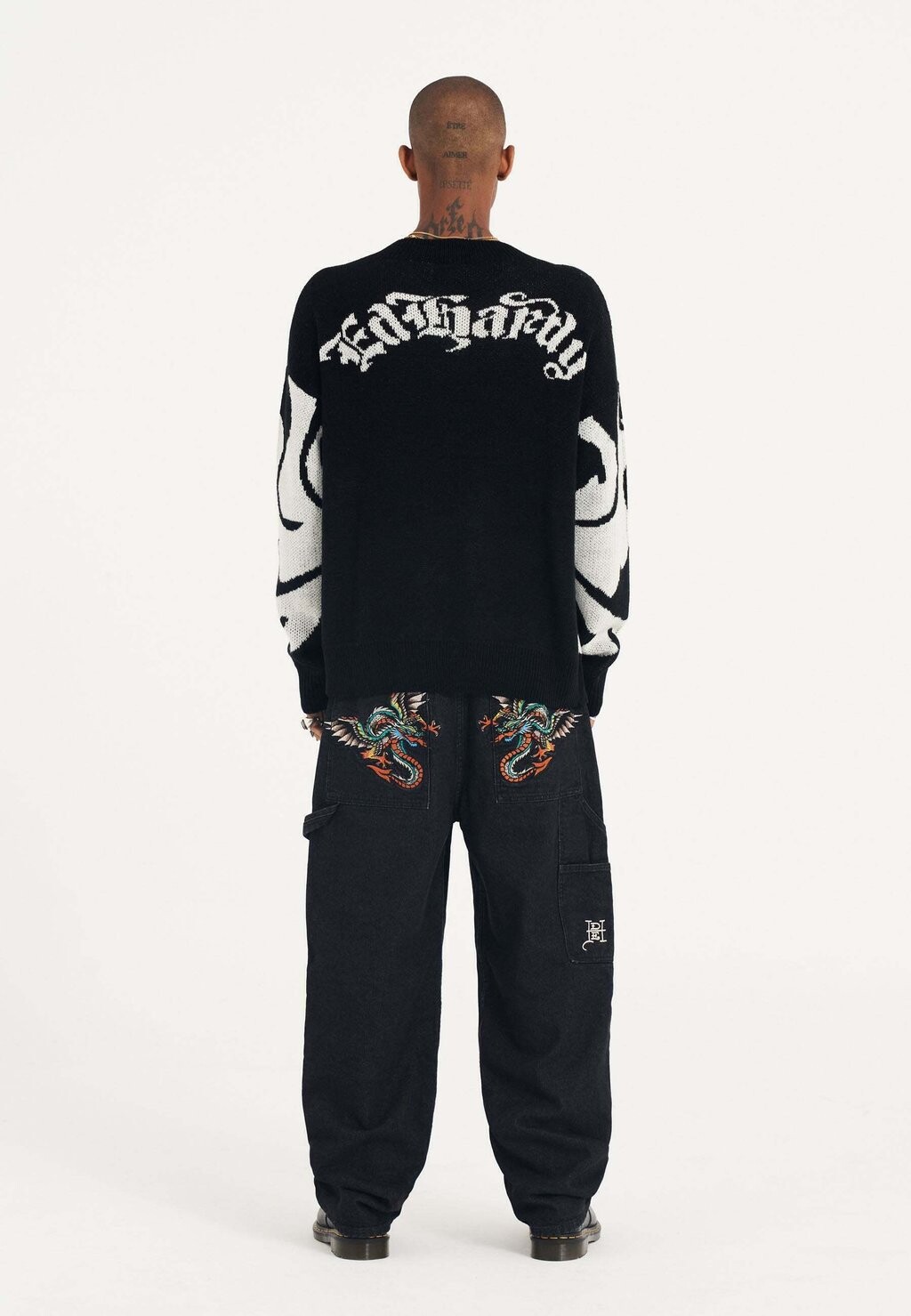 

Джинсы свободного покроя Ed Hardy, черный