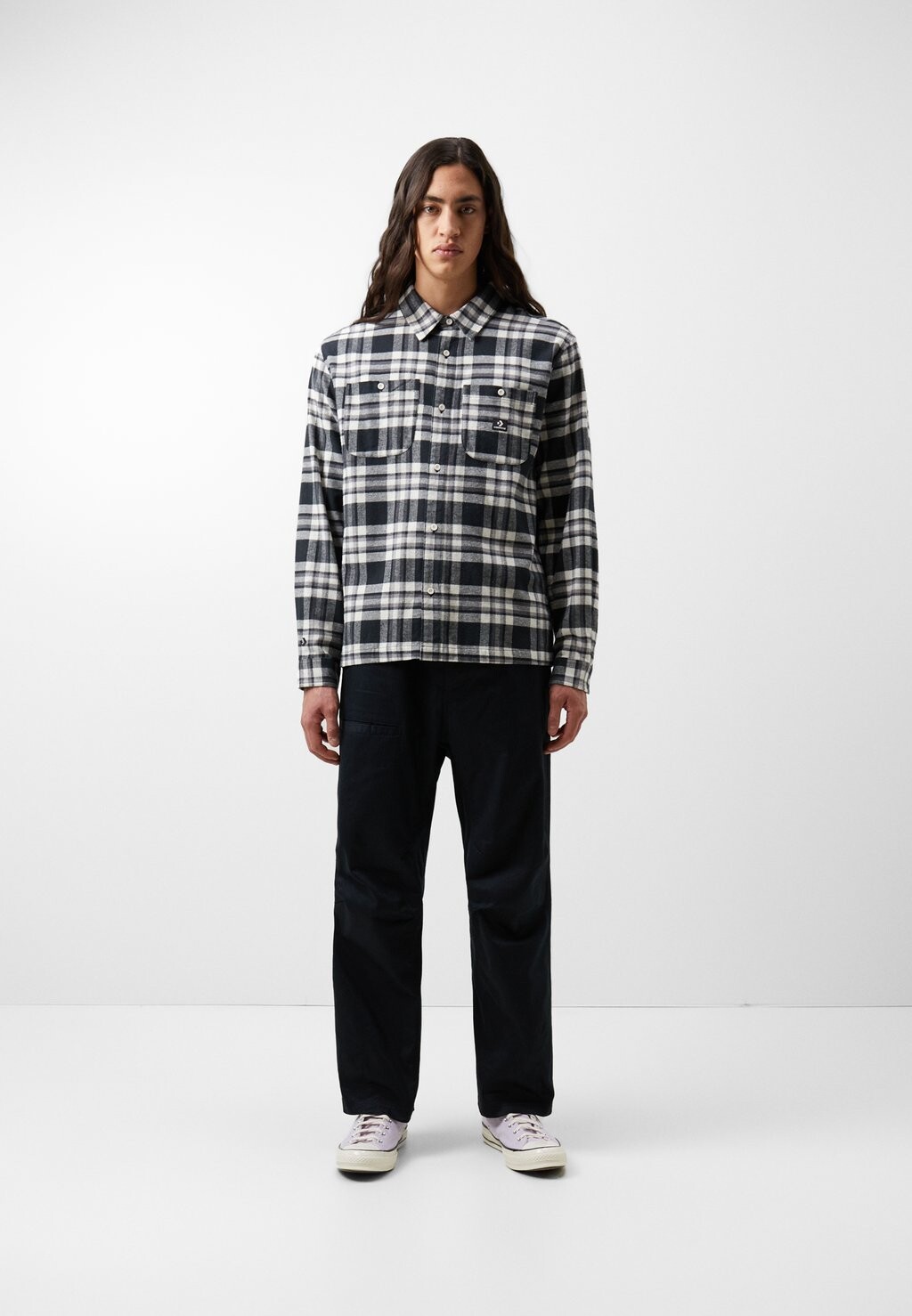 

Рубашка PLAID Converse, цвет black