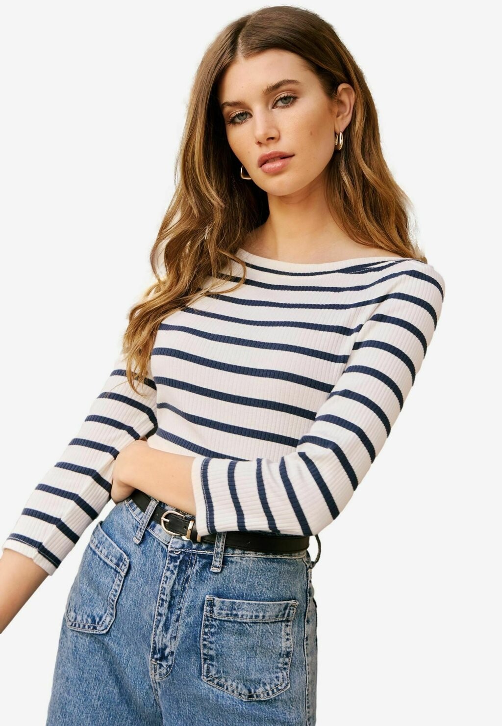 

Джемпер 3/4 SLEEVE BOAT NECK REGULAR FIT Friends Like These, бежевый