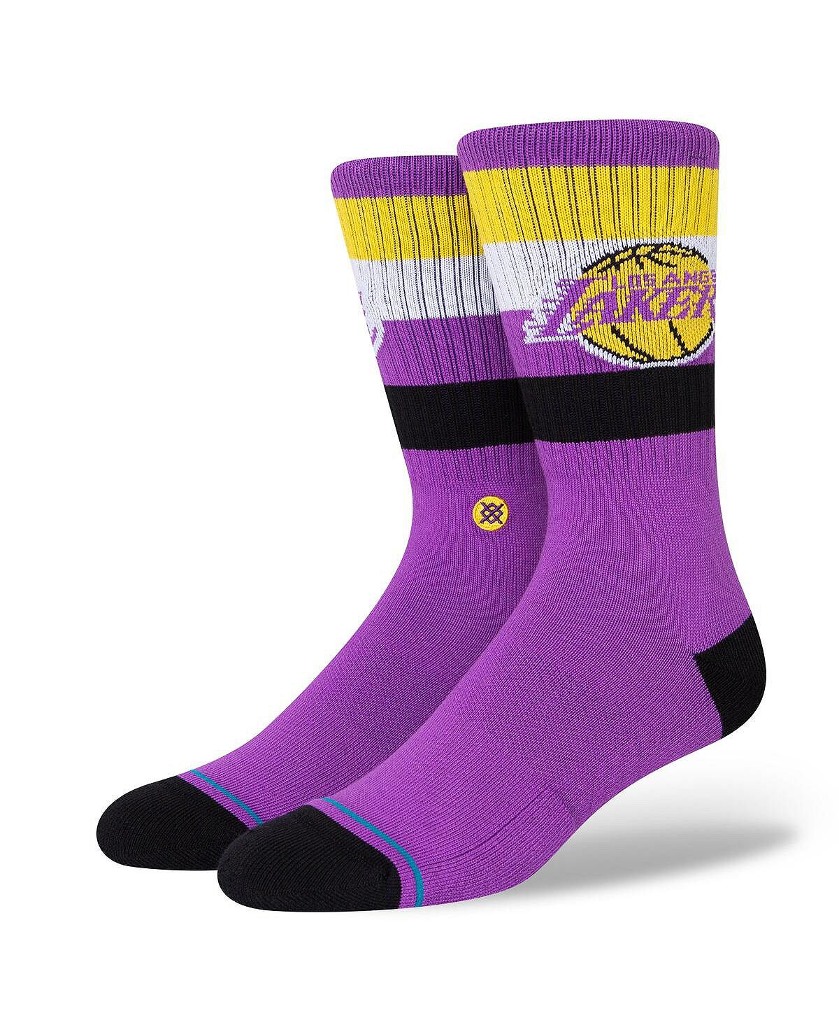 цена Мужские носки с полосками Los Angeles Lakers Crew Stance
