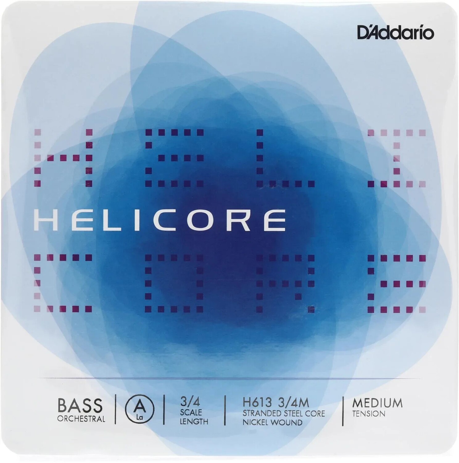 

D'Addario H613 3/4M Helicore Оркестровая контрабасовая струна A - размер 3/4 - среднее натяжение