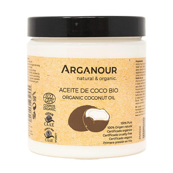 Органическое кокосовое масло 250 мл Arganour
