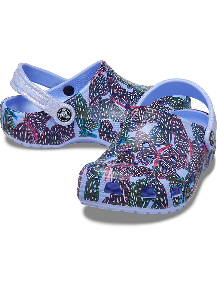 

Сабо Crocs Classic Butterfly, цвет hellblau/bunt