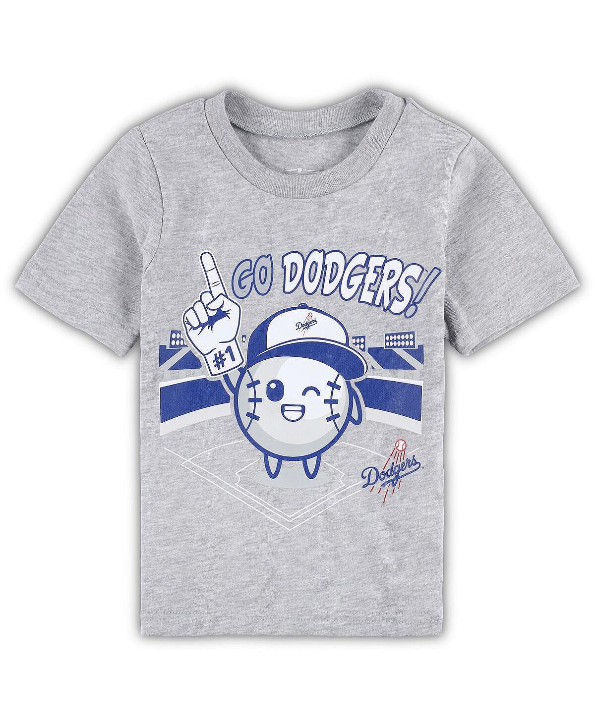 

Футболка Los Angeles Dodgers Ball Boy для мальчиков и девочек для малышей Heather Grey Outerstuff