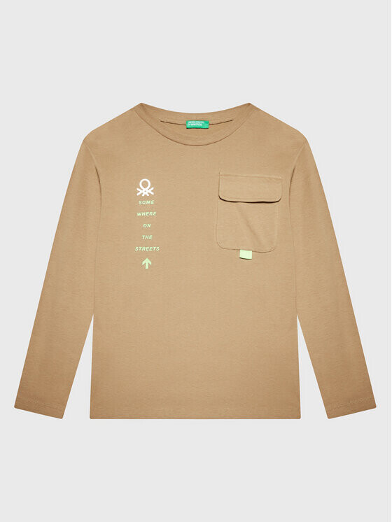 

Блуза стандартного кроя United Colors Of Benetton, бежевый