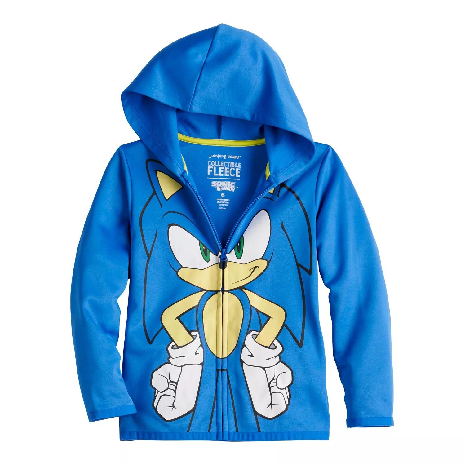 

Толстовка Jumping Beans Sonic The Hedgehog на молнии для мальчиков 4–12 лет Jumping Beans
