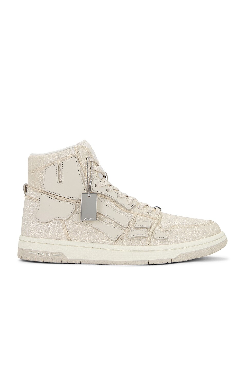 

Кроссовки Amiri Crystal Skeleton Top Hi, бежевый