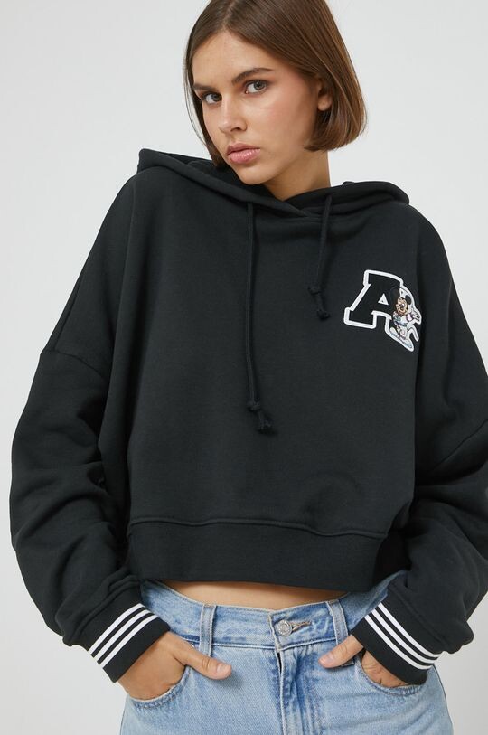 

Хлопковая толстовка adidas Originals, черный