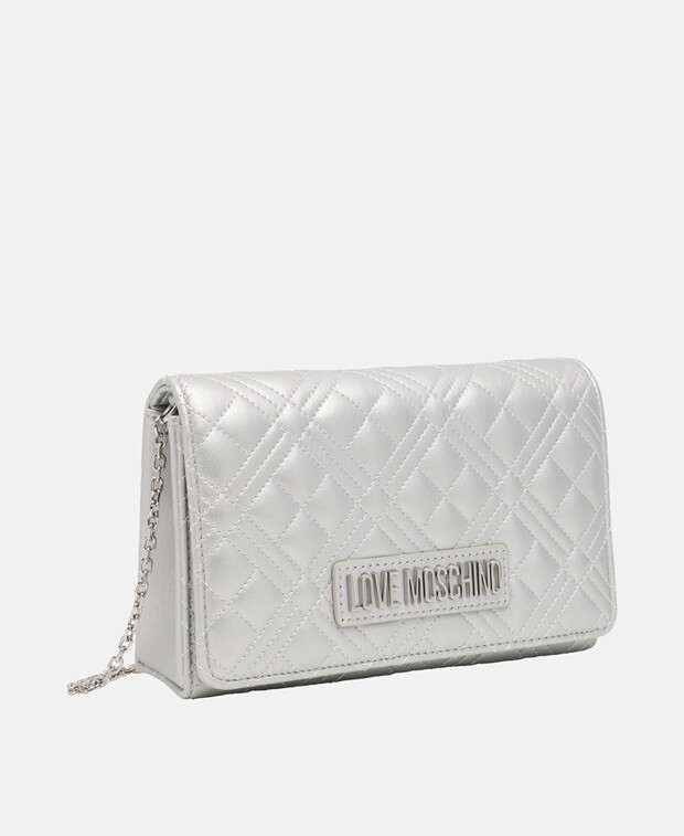 

Сумка через плечо Love Moschino, серебряный