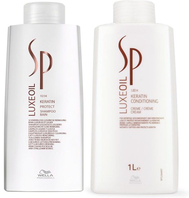 Набор для восстановления волос: шампунь Wella Professionals Sp Luxe Oil, 1000 мл цена и фото