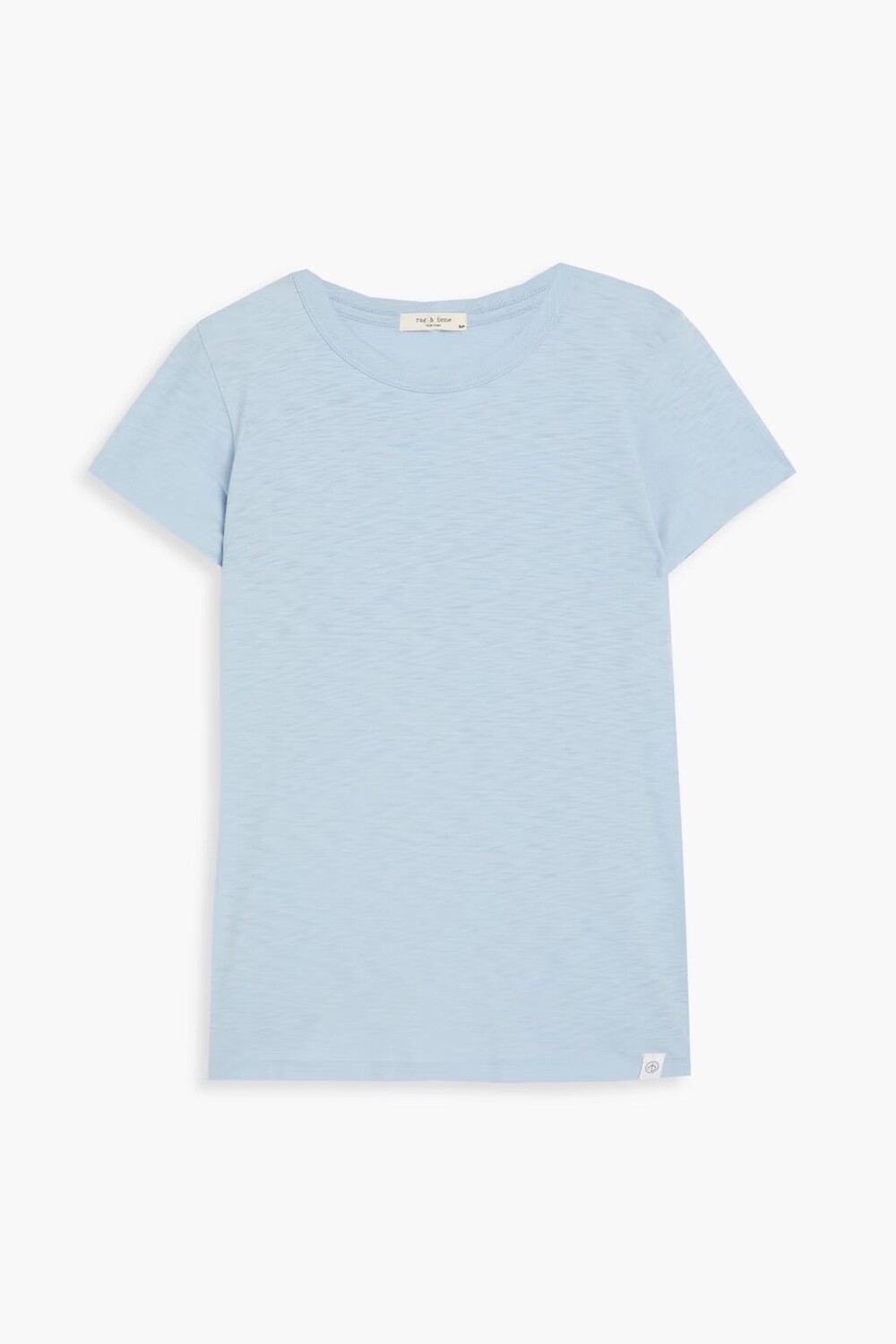 

Футболка Slub Pima из хлопкового джерси Rag & Bone, светло-синий
