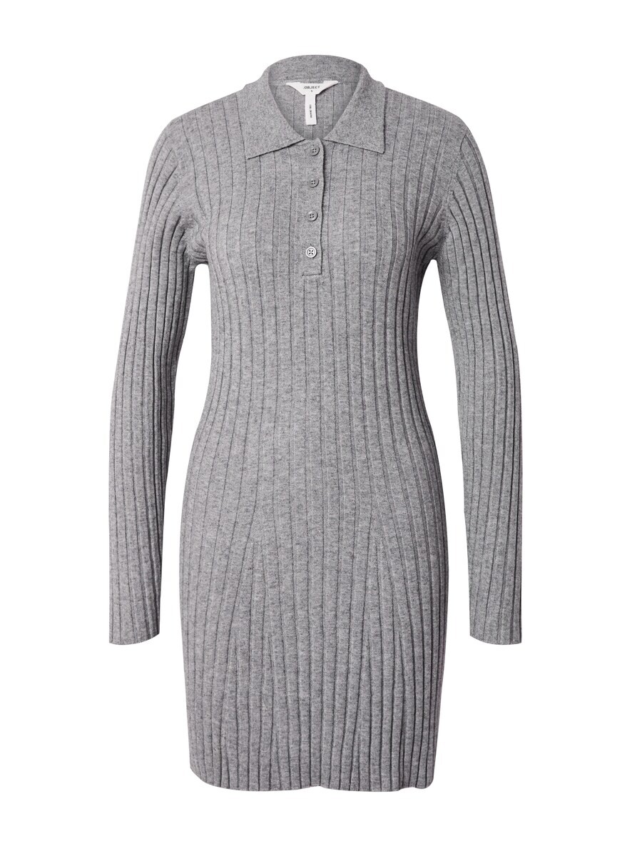 

Платье OBJECT Knitted dress THESS, цвет mottled grey