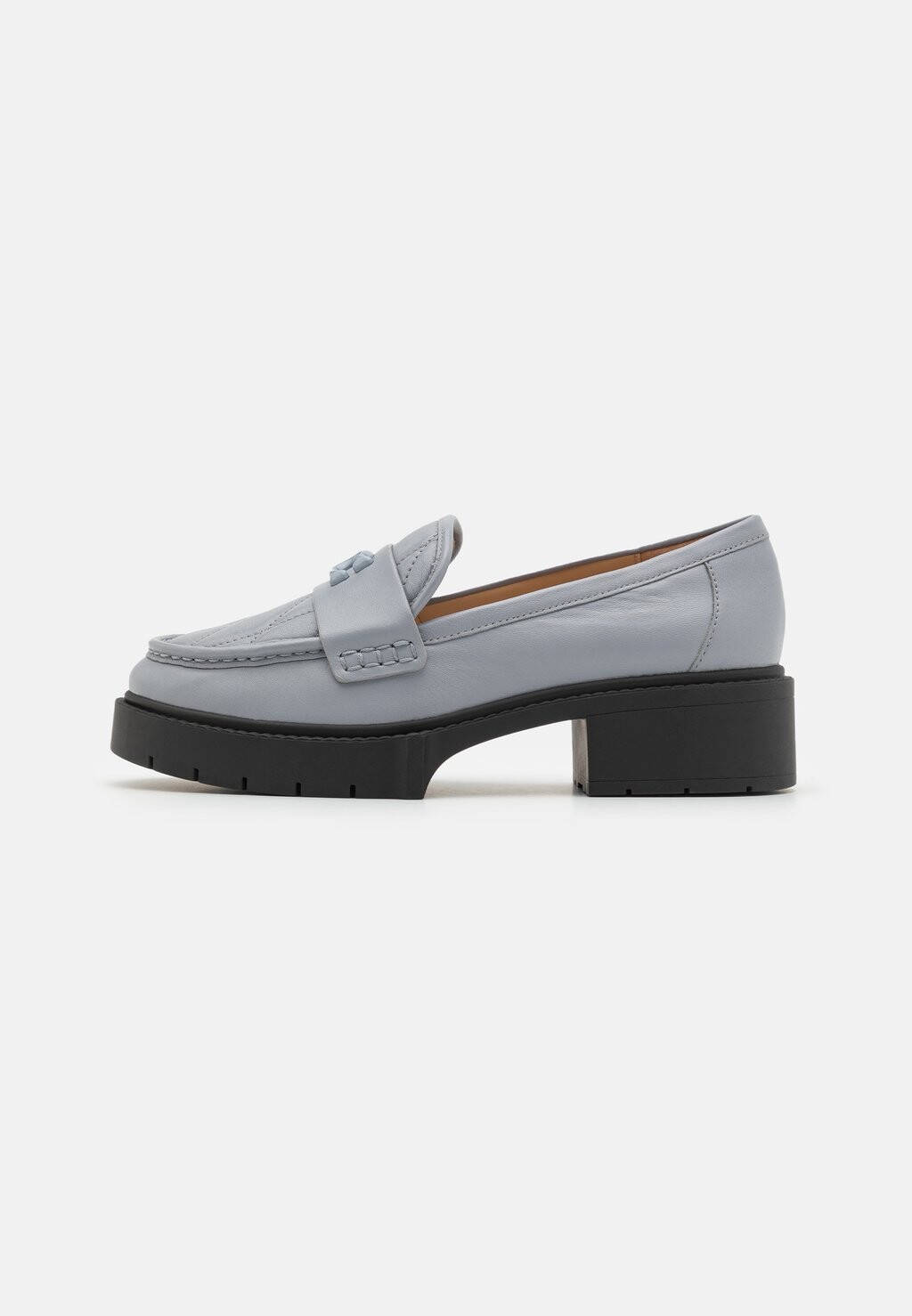

Слипоны Leah Loafer Coach, цвет grey blue