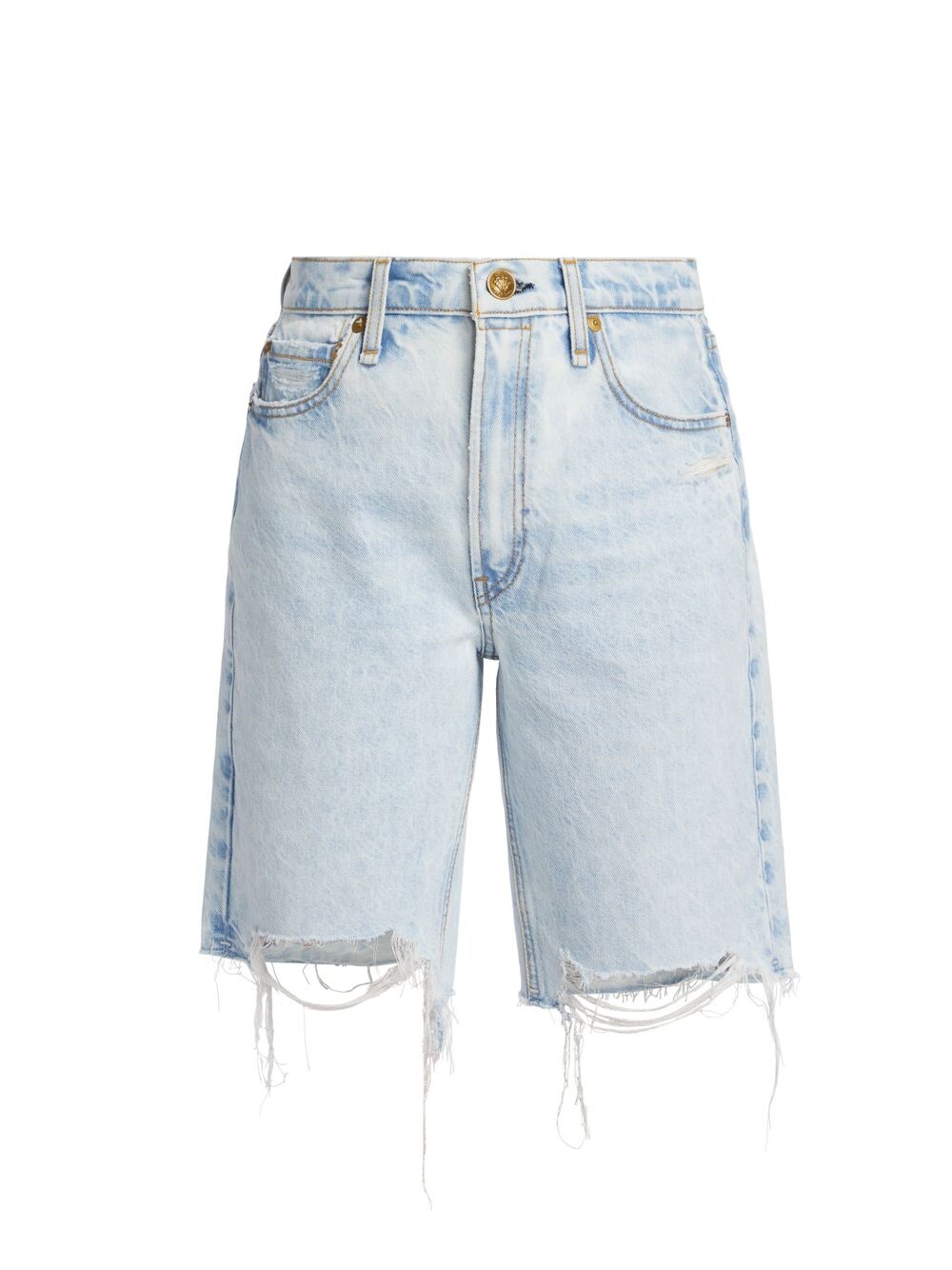 

Винтажные рваные джинсовые шорты-бермуды rag & bone