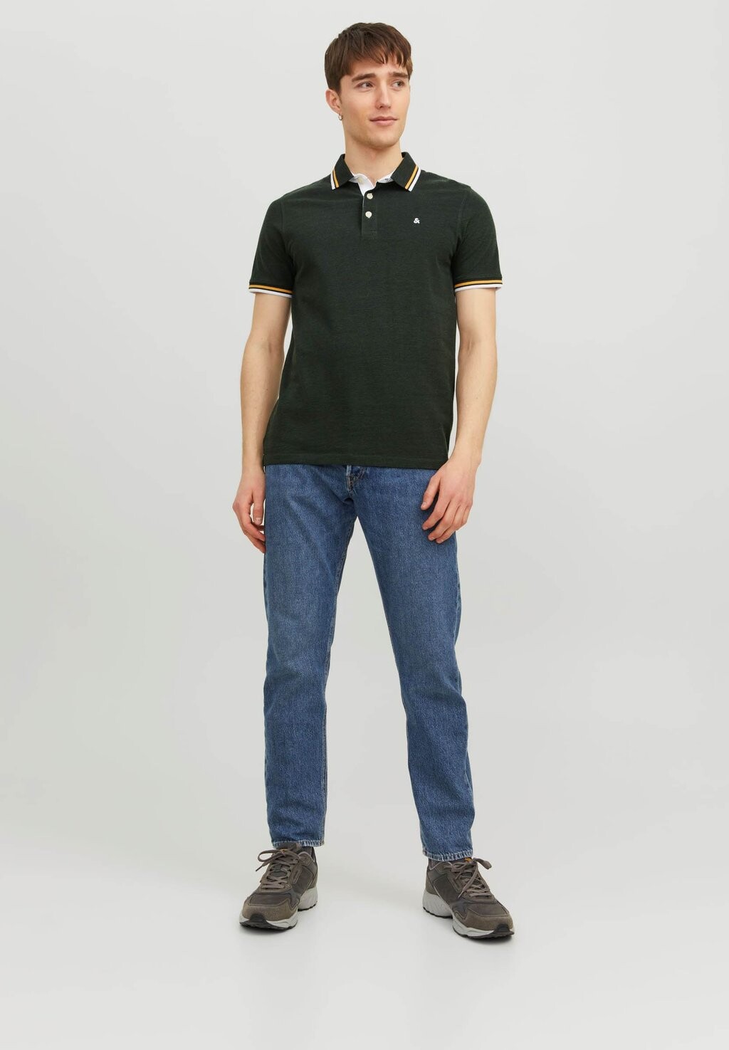 

Поло Jjepaulos Jack & Jones, цвет mountain view