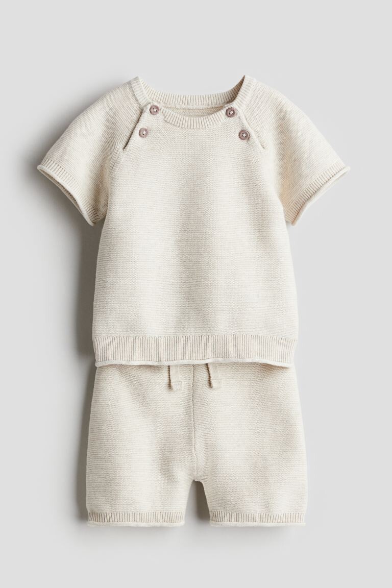 

Костюм-Двойка с рубашкой и шортами H&M, белый