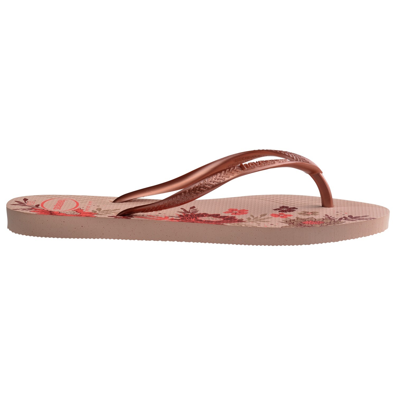 

Сандалии Havaianas Women's Slim Organic, цвет Rose Ballet/Golden Blush/Gold