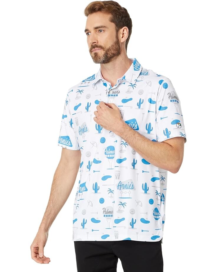 

Поло PUMA Golf Arnold Palmer Cloudspun Palmer's Place, цвет White Glow/Ash Gray