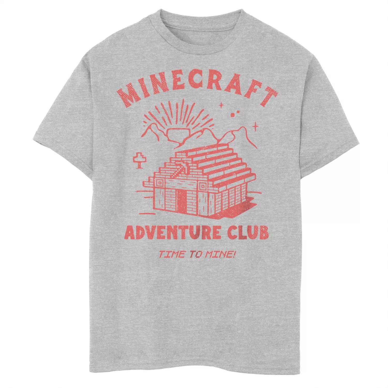 

Футболка с рисунком Minecraft Adventure Club для мальчиков 8–20 лет Time To Mine Licensed Character