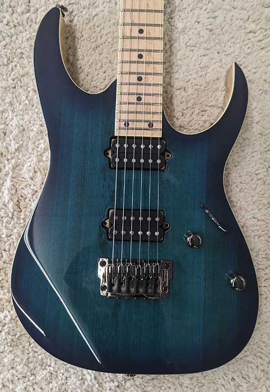 Электрогитара Ibanez RG Prestige RG652AHMFX Nebula Green Burst Guitar w/Case 7lbs 14.2oz