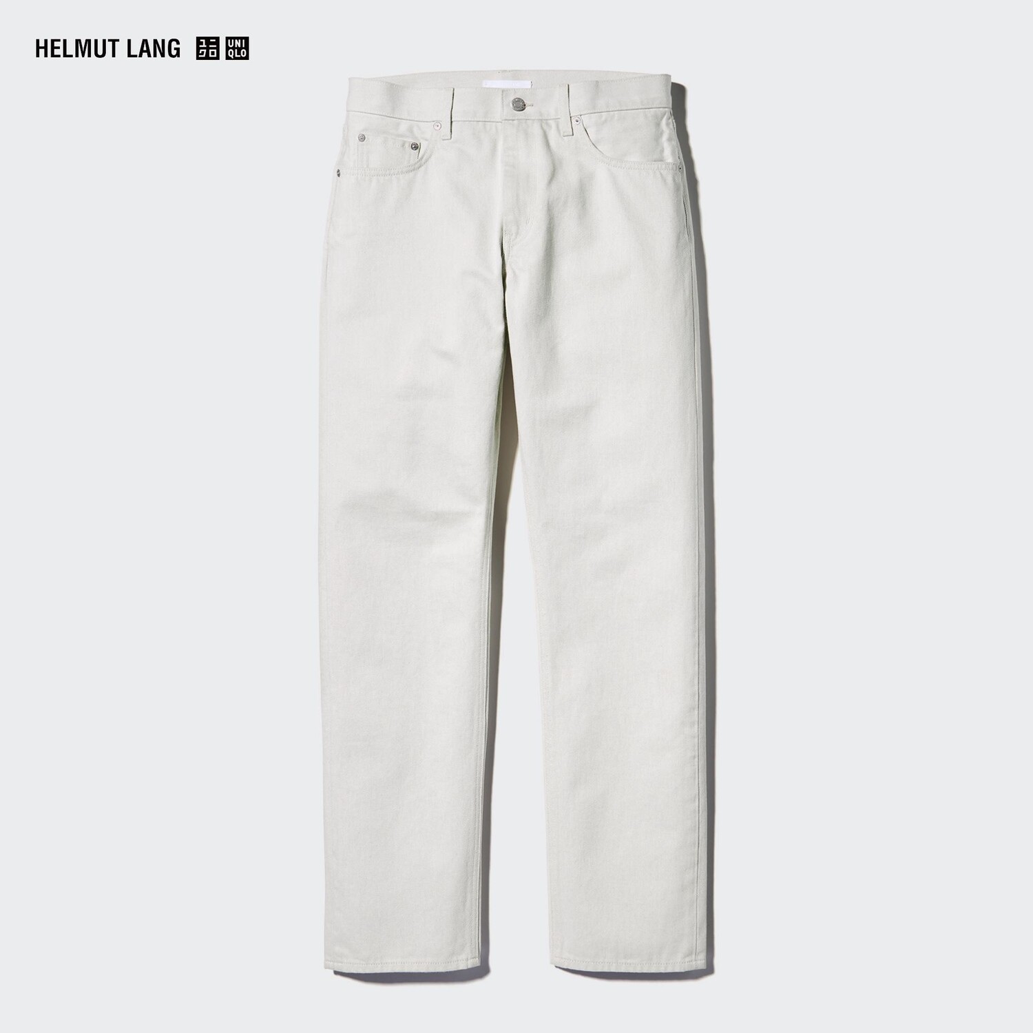 

Джинсы классического кроя Helmut Lang Uniqlo, кремовый