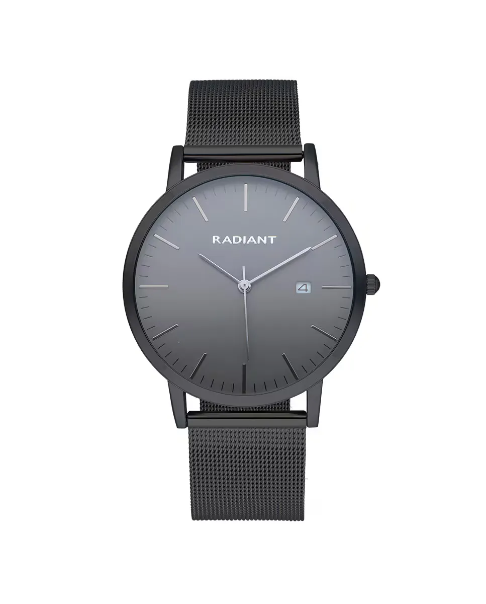 

Мужские часы Clik RA630204 из стали с черным ремешком Radiant, черный