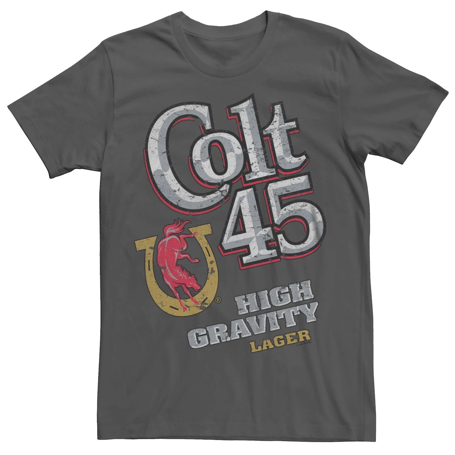 

Мужская футболка Pabst Colt 45 High Gravity Lager с графическим рисунком Licensed Character