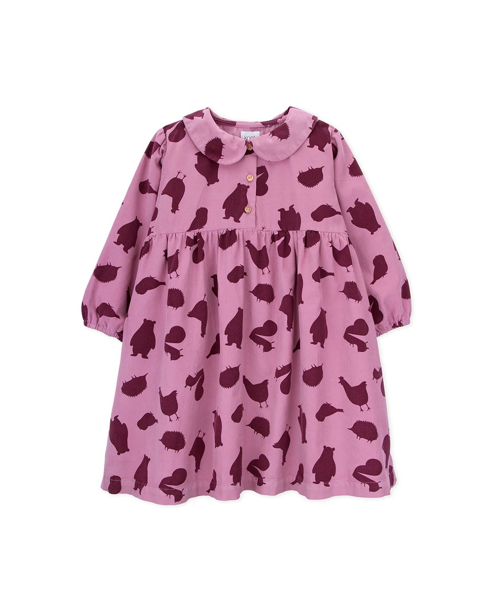 Платье для девочки с длинными рукавами и принтом KNOT, розовый детский костюм питера пэна из м ф disney
