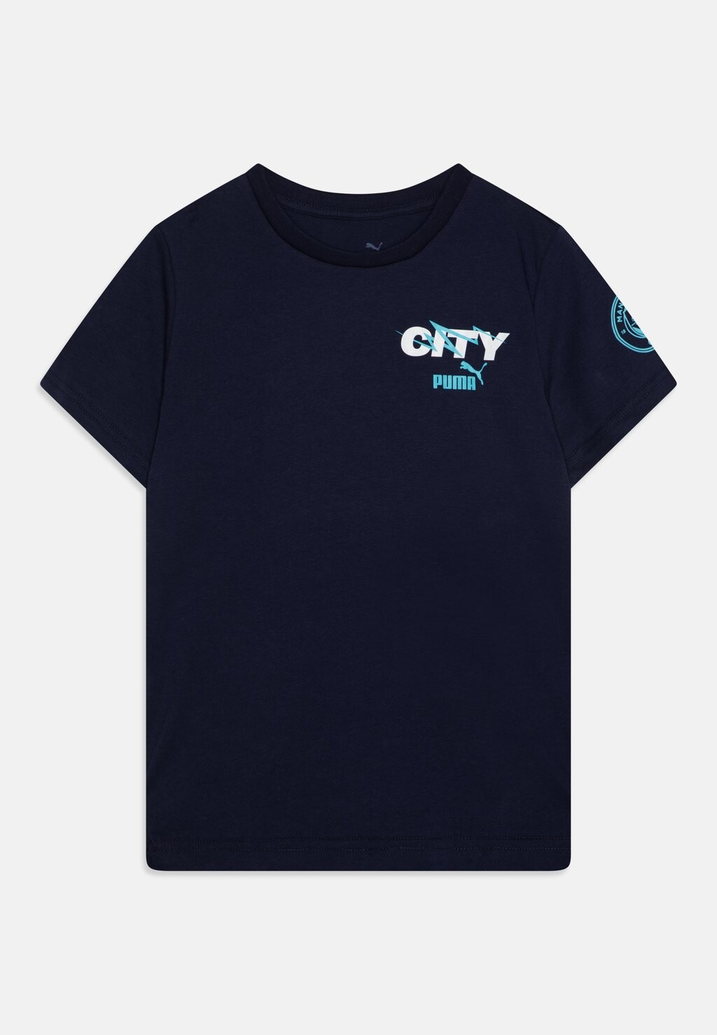 

Team Manchester City Tee Jr Unisex Puma, цвет navy/white