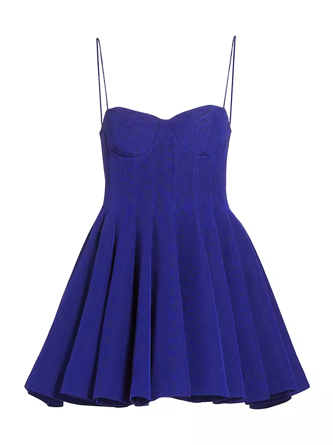 

Корсетное мини-платье без рукавов Adara Alice + Olivia, цвет azure