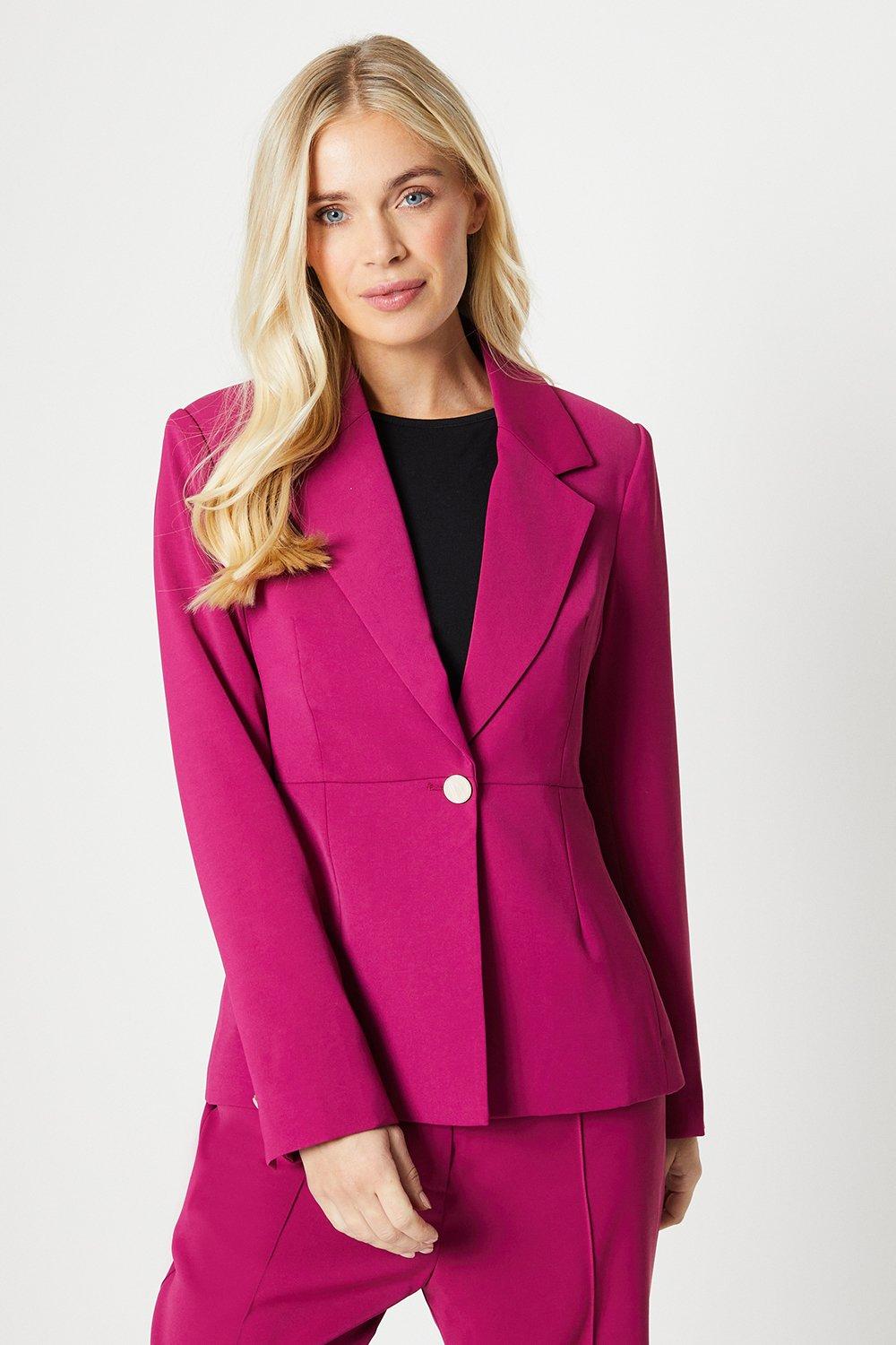 цена Однобортный пиджак Petite с пуговицами Wallis, розовый