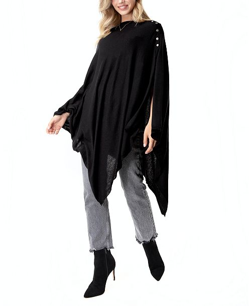 Универсальная трикотажная одежда 4 в 1 в виде шали для беременных и кормящих мам Accouchée, цвет Black легкая юбка для беременных accouchée цвет black