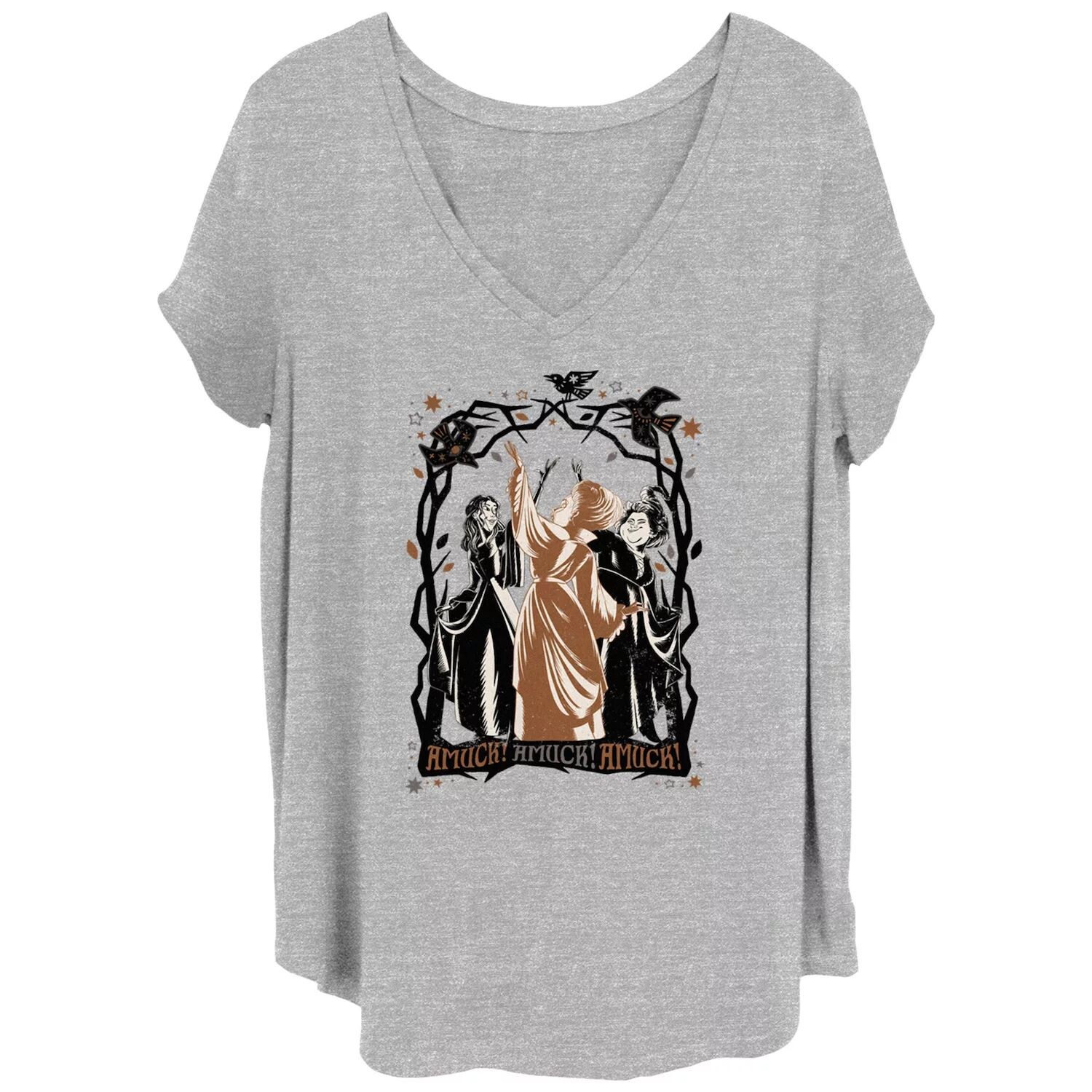 

Детская футболка больших размеров Disney's Hocus Pocus 2 Sanderson Sisters Amuck с графическим рисунком Licensed Character