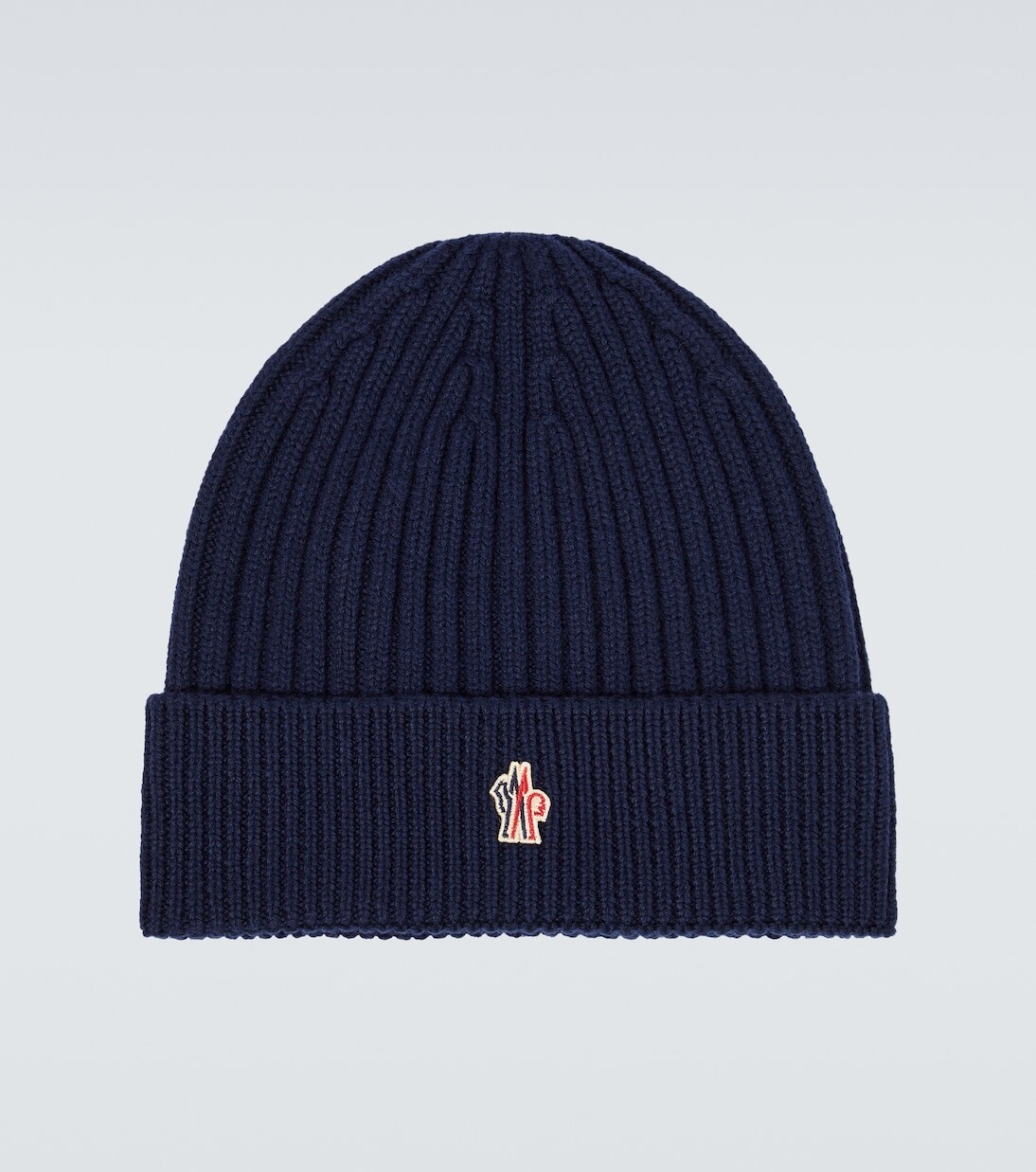 

Шапка из натуральной шерсти ребристой вязки Moncler Grenoble, черный