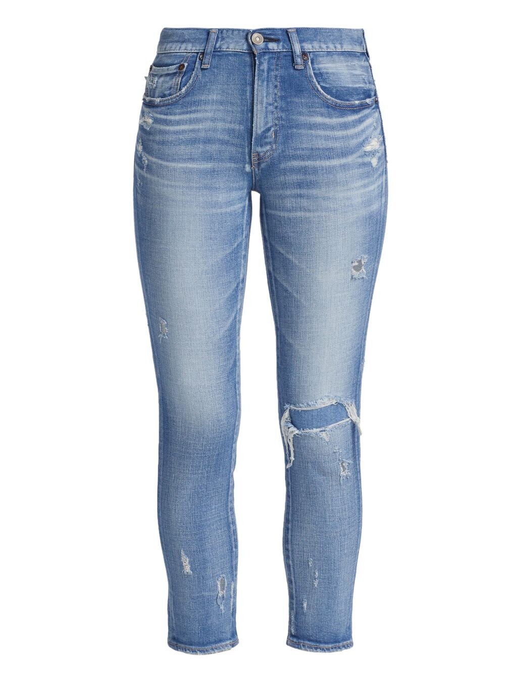 

Джинсы-скинни со средней посадкой Lenwood Moussy Vintage, синий