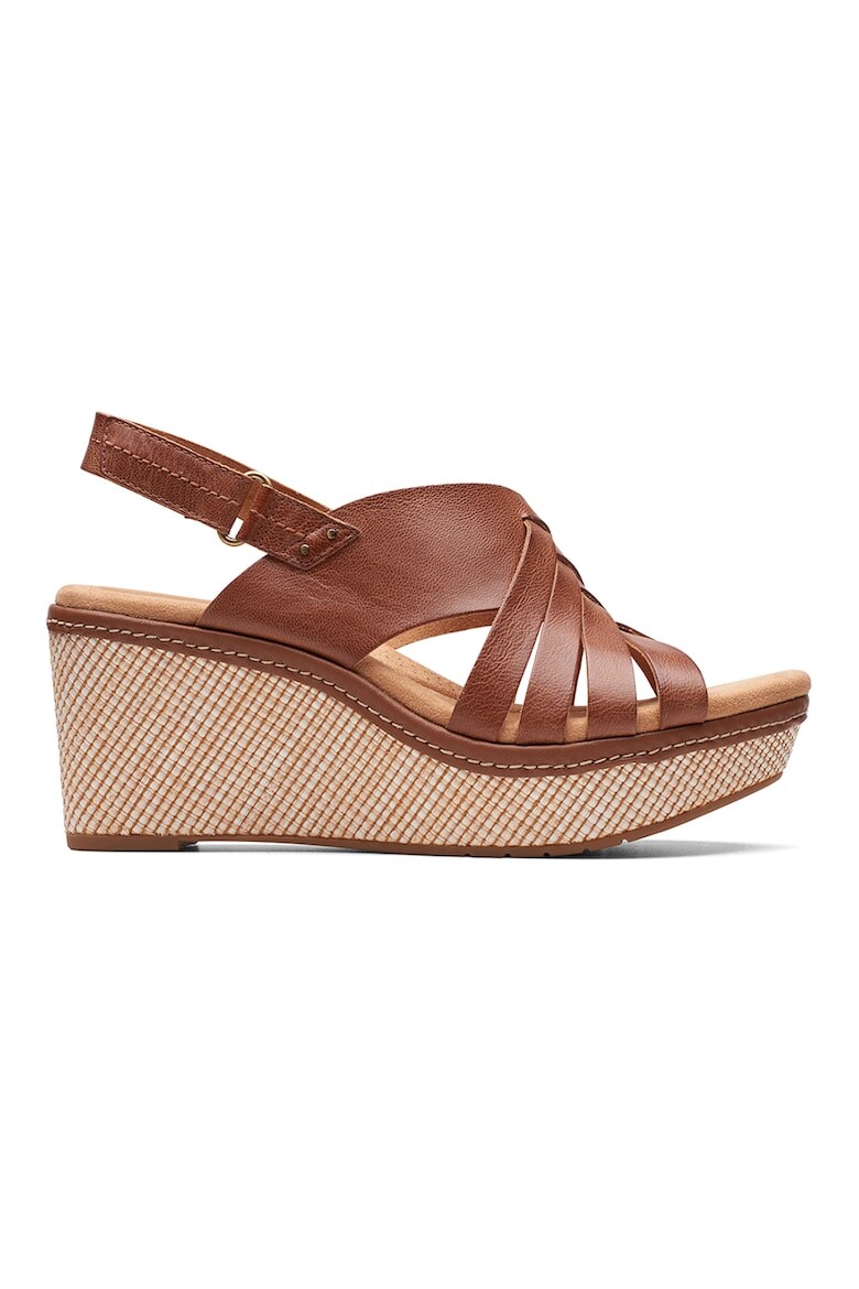 

Босоножки Elleri со скошенной кромкой Clarks, коричневый